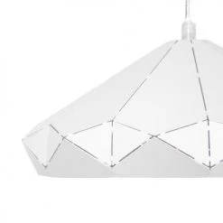 Beliani Suspensions Lampe Suspension Blanc -Luminaires Contemporain Soldes lampe suspension blanc 18