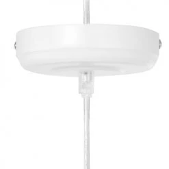 Beliani Suspensions Lampe Suspension Blanc -Luminaires Contemporain Soldes lampe suspension blanc 19