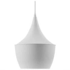 Beliani Suspensions Lampe Suspension Blanc Et Doré