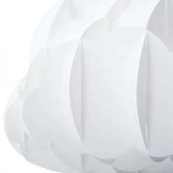 Beliani Suspensions Lampe Suspension Blanche -Luminaires Contemporain Soldes lampe suspension blanche 3