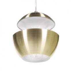 Beliani Suspensions Lampe Suspension Bronze -Luminaires Contemporain Soldes lampe suspension bronze 3