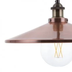 Beliani Suspensions Lampe Suspension Cuivré -Luminaires Contemporain Soldes lampe suspension cuivre 2