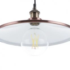 Beliani Suspensions Lampe Suspension Cuivré -Luminaires Contemporain Soldes lampe suspension cuivre 3