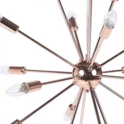 Beliani Suspensions Lampe Suspension Cuivrée -Luminaires Contemporain Soldes lampe suspension cuivree 2