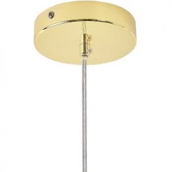 Beliani Suspensions Lampe Suspension Dorée -Luminaires Contemporain Soldes lampe suspension doree 4