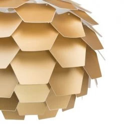 Beliani Suspensions Lampe Suspension Dorée Maxi -Luminaires Contemporain Soldes lampe suspension doree maxi 2