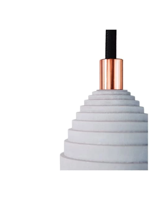 Gone's Lustres Lampe Suspension En Béton Accessoires Cuivrés 3 Gone's Lustres Lampe Suspension En Béton Accessoires Cuivrés – Image 3