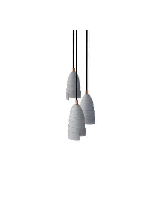 Gone's Lustres Lampe Suspension En Béton Accessoires Cuivrés 1 Gone's Lustres Lampe Suspension En Béton Accessoires Cuivrés