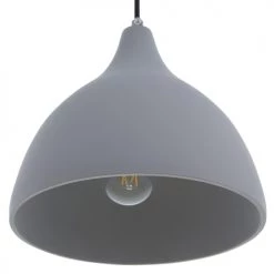 Beliani Suspensions Lampe Suspension Gris -Luminaires Contemporain Soldes lampe suspension gris 2