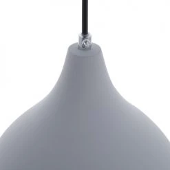 Beliani Suspensions Lampe Suspension Gris -Luminaires Contemporain Soldes lampe suspension gris 3