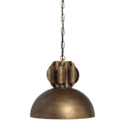 Bepurehome Suspensions Lampe Suspension Métal Antique Messing Doré
