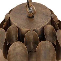 Bepurehome Suspensions Lampe Suspension Métal Antique Messing Doré -Luminaires Contemporain Soldes lampe suspension metal antique messing dore 9