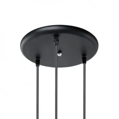 Beliani Suspensions Lampe Suspension Noire -Luminaires Contemporain Soldes lampe suspension noire 4