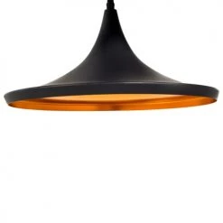 Beliani Suspensions Lampe Suspension Noire -Luminaires Contemporain Soldes lampe suspension noire 5