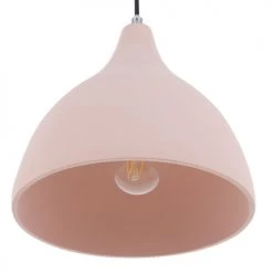 Beliani Suspensions Lampe Suspension Rose -Luminaires Contemporain Soldes lampe suspension rose 2