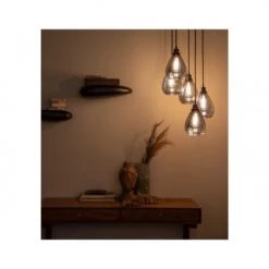 Bepurehome Suspensions Lampe Suspension Verre Noir Avec 5 Lumieres 10 Bepurehome Suspensions Lampe Suspension Verre Noir Avec 5 Lumieres -Luminaires Contemporain Soldes lampe suspension verre noir avec 5 lumieres 4