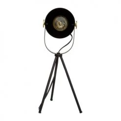Home Maison Lampes à Poser Lampe Trépied Noir H45cm -Luminaires Contemporain Soldes lampe trepied noir h45cm 3