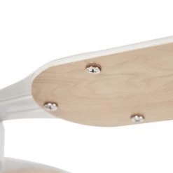 QAZQA Plafonnier Ventilateur Lampe Ventilateur En Acier Blanc -Luminaires Contemporain Soldes lampe ventilateur en acier blanc 4