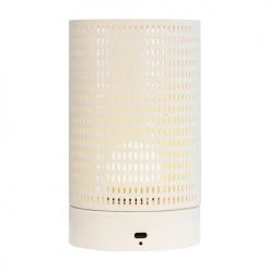Dyberg Larsen Lampes à Poser Lanterne En Métal Blanc Et Laiton, H 20 Cm D 12 Cm -Luminaires Contemporain Soldes lanterne en metal blanc et laiton h 20 cm d 12 cm 3