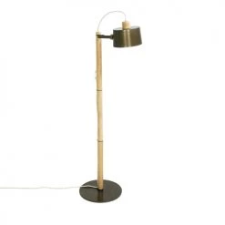 DIZY Design Lampadaires Luminaire Ă Poser ChĂȘne Et MĂ©tal Vernis BRUT