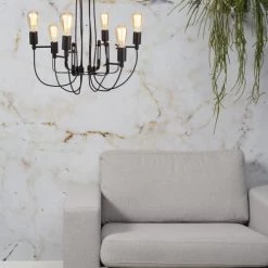 It's About Romi Lustres Lustre 6 Lumières Métal D55cm -Luminaires Contemporain Soldes lustre 6 lumieres metal d55cm 2