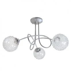 Tosel Lustres Lustre Acier Couleur Aluminium