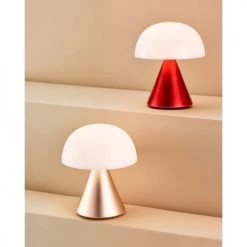 Lexon Lampes à Poser Mini Lampe LED En Aluminium Rose -Luminaires Contemporain Soldes mini lampe led en aluminium rose 3