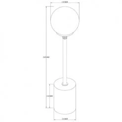 Keria Lampes à Poser Pied De Lampe En Stone Blanc -Luminaires Contemporain Soldes pied de lampe en stone blanc 3