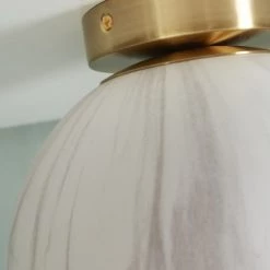 It's About Romi Suspensions Plafonnier Abat-jour En Verre Or/verre Teint, H. 32cm -Luminaires Contemporain Soldes plafonnier abat jour en verre or verre teint h 32cm 4