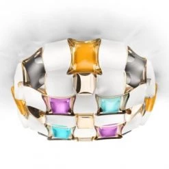 SLAMP Suspensions Plafonnier/Applique Mida Plastique Multicolore 50x50x16 Cm -Luminaires Contemporain Soldes plafonnier applique mida plastique multicolore 50x50x16 cm 2