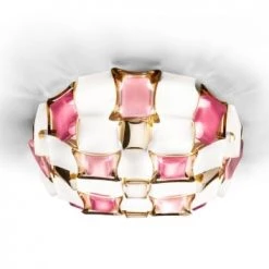 SLAMP Suspensions Plafonnier/Applique Mida Plastique Rose 50x50x16 Cm -Luminaires Contemporain Soldes plafonnier applique mida plastique rose 50x50x16 cm 2
