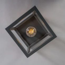 QAZQA Suspensions Plafonnier En Acier Anthracite -Luminaires Contemporain Soldes plafonnier en acier anthracite 5