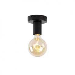 QAZQA Suspensions Plafonnier En Acier Noir -Luminaires Contemporain Soldes plafonnier en acier noir 10