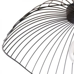 QAZQA Suspensions Plafonnier En Acier Noir -Luminaires Contemporain Soldes plafonnier en acier noir 14