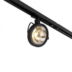 QAZQA Suspensions Plafonnier En Aluminium Noir -Luminaires Contemporain Soldes plafonnier en aluminium noir 4