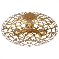 Lucide Suspensions Plafonnier En Métal Doré