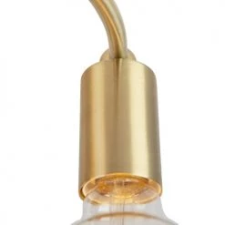 QAZQA Suspensions Plafonnier En Métal Doré/laiton -Luminaires Contemporain Soldes plafonnier en metal dore laiton 2