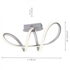 Keria Suspensions Plafonnier En Métal Gris -Luminaires Contemporain Soldes plafonnier en metal gris 2