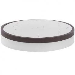 Beliani Suspensions Plafonnier En Métal LED ⌀ 40 Cm Blanc -Luminaires Contemporain Soldes plafonnier en metal led 40 cm blanc 2