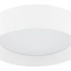 Beliani Suspensions Plafonnier En Métal LED ⌀ 45 Cm Blanc