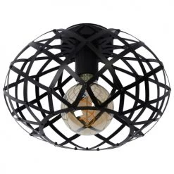 Lampea Suspensions Plafonnier En Métal Noir 20 Cm -Luminaires Contemporain Soldes plafonnier en metal noir 20 cm 4