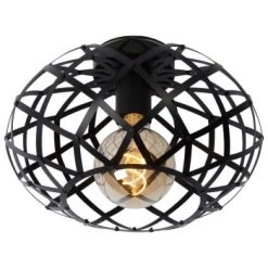 Lampea Suspensions Plafonnier En Métal Noir 20 Cm -Luminaires Contemporain Soldes plafonnier en metal noir 20 cm 5