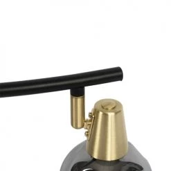 QAZQA Suspensions Plafonnier En Verre Doré/laiton -Luminaires Contemporain Soldes plafonnier en verre dore laiton 28