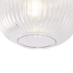 QAZQA Suspensions Plafonnier En Verre Doré/laiton -Luminaires Contemporain Soldes plafonnier en verre dore laiton 4