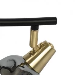 QAZQA Suspensions Plafonnier En Verre Doré/laiton -Luminaires Contemporain Soldes plafonnier en verre dore laiton 46