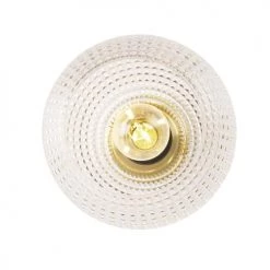 QAZQA Suspensions Plafonnier En Verre Doré/laiton -Luminaires Contemporain Soldes plafonnier en verre dore laiton 8