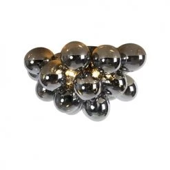 QAZQA Suspensions Plafonnier En Verre Noir -Luminaires Contemporain Soldes plafonnier en verre noir 17