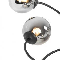 QAZQA Suspensions Plafonnier En Verre Noir -Luminaires Contemporain Soldes plafonnier en verre noir 33