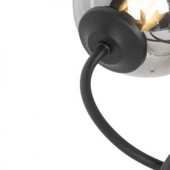 QAZQA Suspensions Plafonnier En Verre Noir -Luminaires Contemporain Soldes plafonnier en verre noir 34