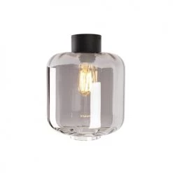 QAZQA Suspensions Plafonnier En Verre Noir -Luminaires Contemporain Soldes plafonnier en verre noir 38